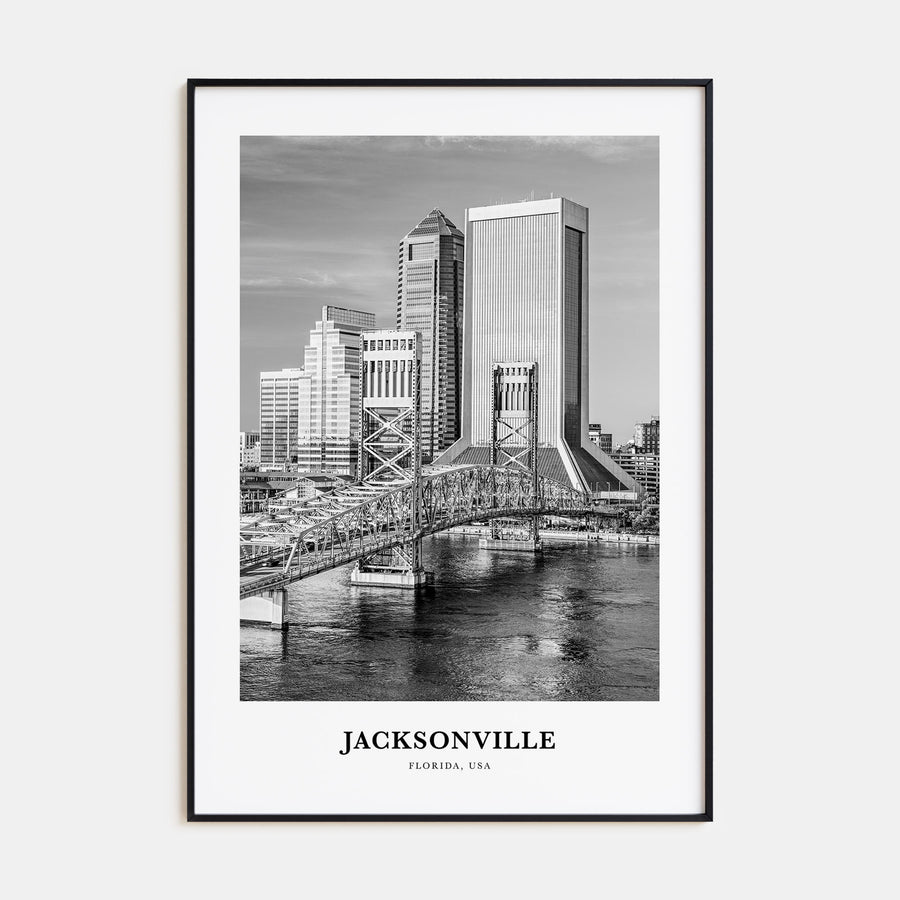 Jacksonville Portrait B&W No 1 Poster