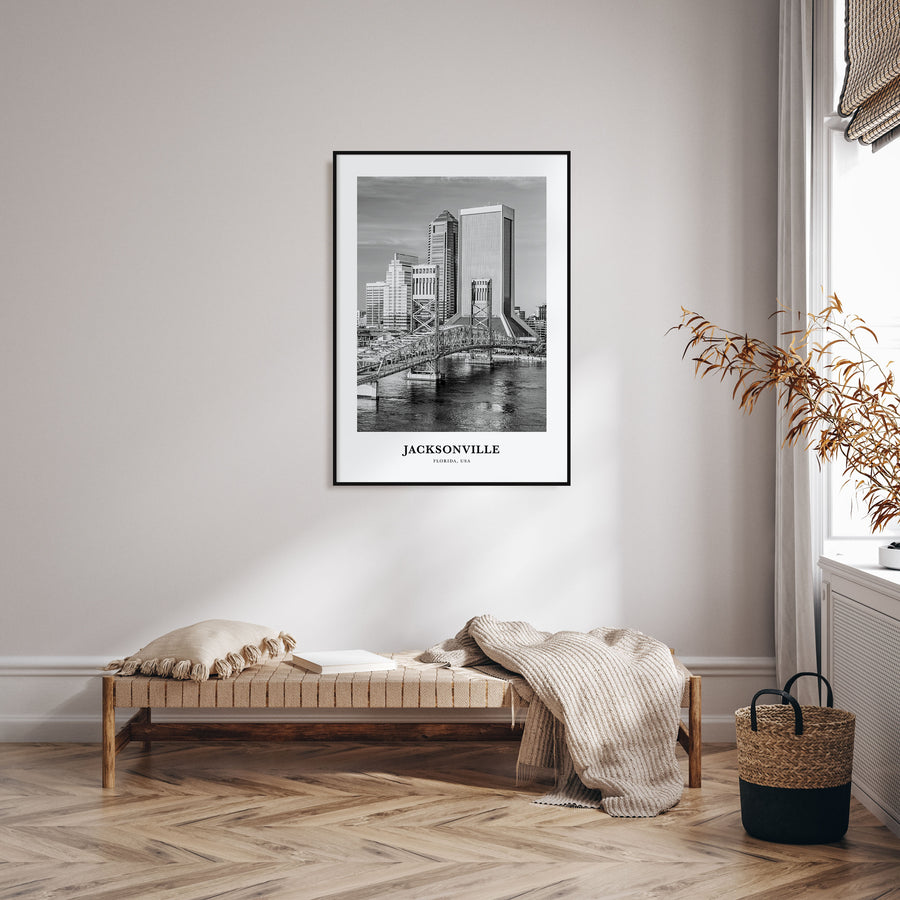 Jacksonville Portrait B&W No 1 Poster