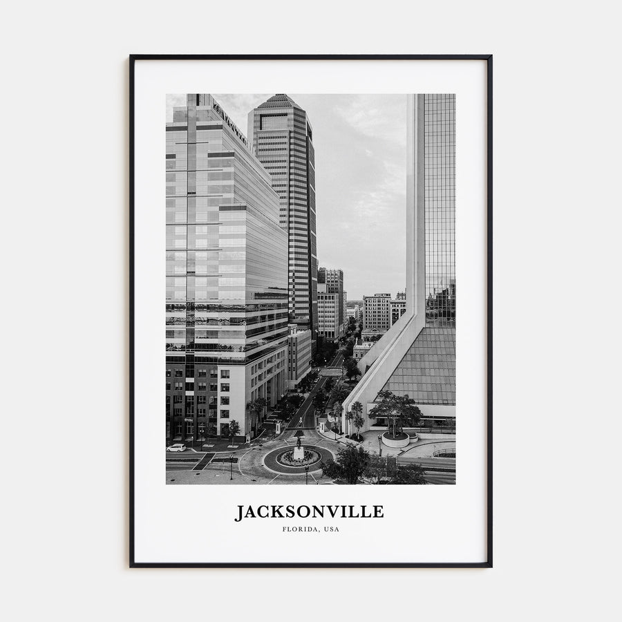Jacksonville Portrait B&W No 2 Poster
