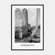 Jacksonville Portrait B&W No 2 Poster