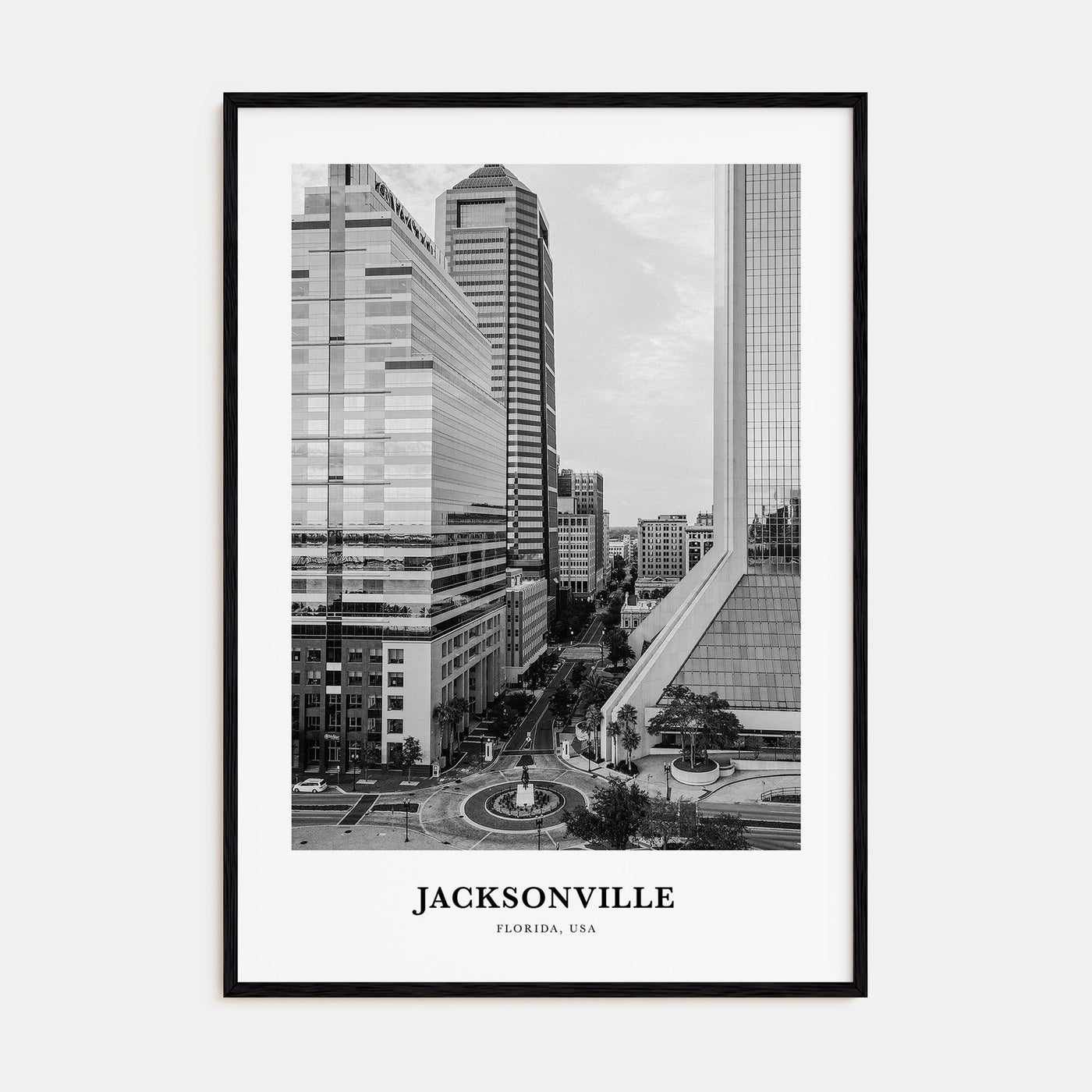 Jacksonville Portrait B&W No 2 Poster