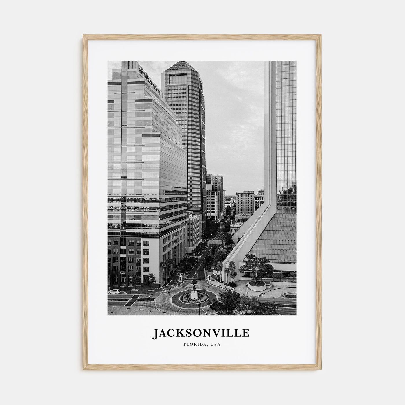 Jacksonville Portrait B&W No 2 Poster