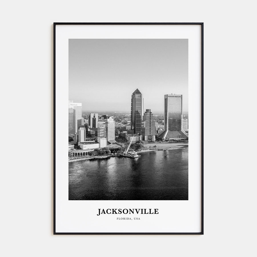 Jacksonville Portrait B&W No 3 Poster