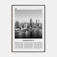 Jacksonville Travel B&W No 1 Poster