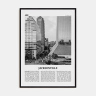 Jacksonville Travel B&W No 2 Poster