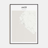 Jacó Map Portrait Poster