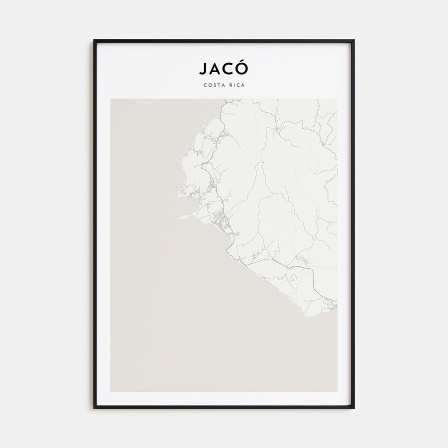 Jacó Map Portrait Poster