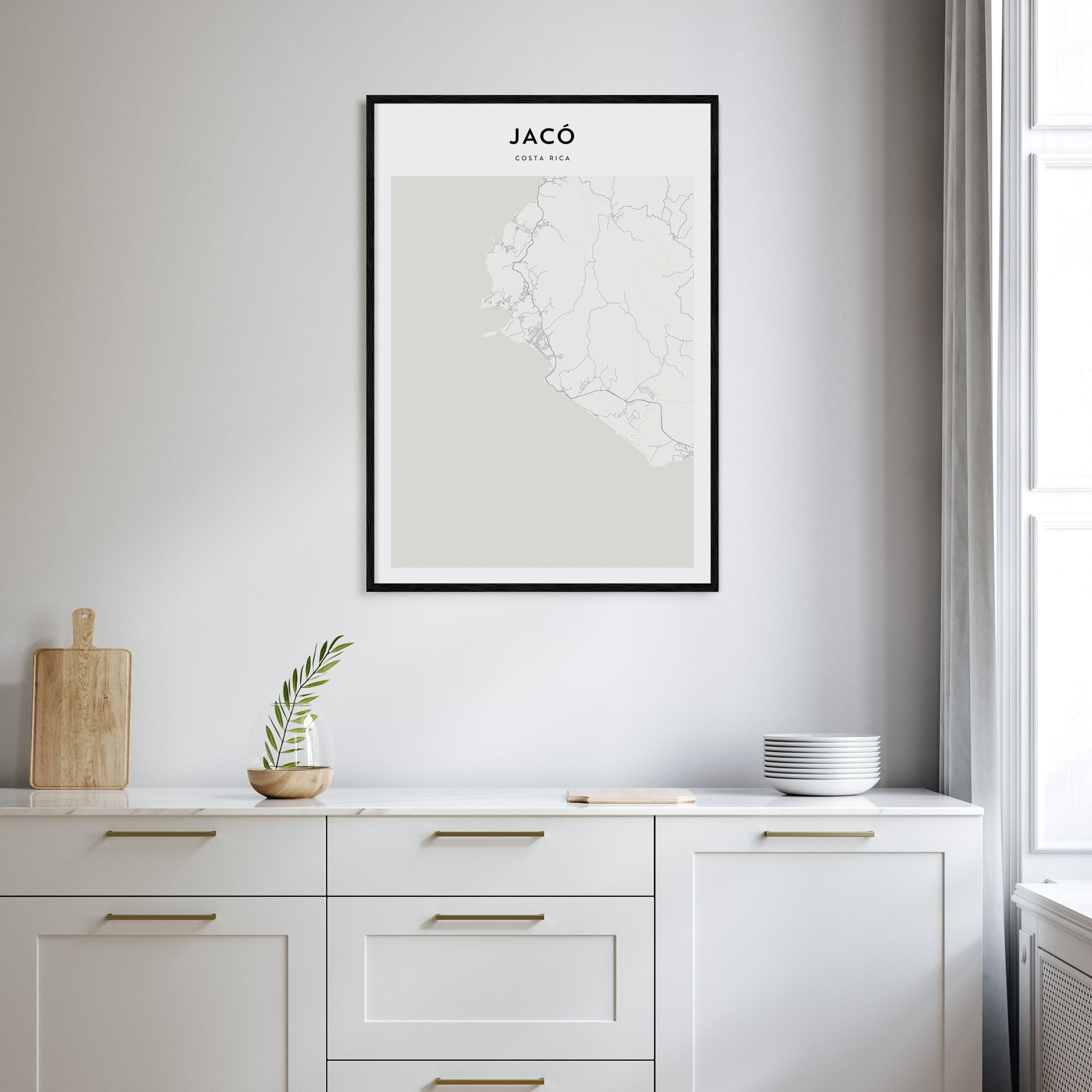 Jacó Map Portrait Poster