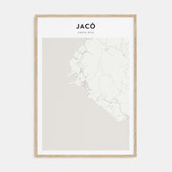 Jacó Map Portrait Poster