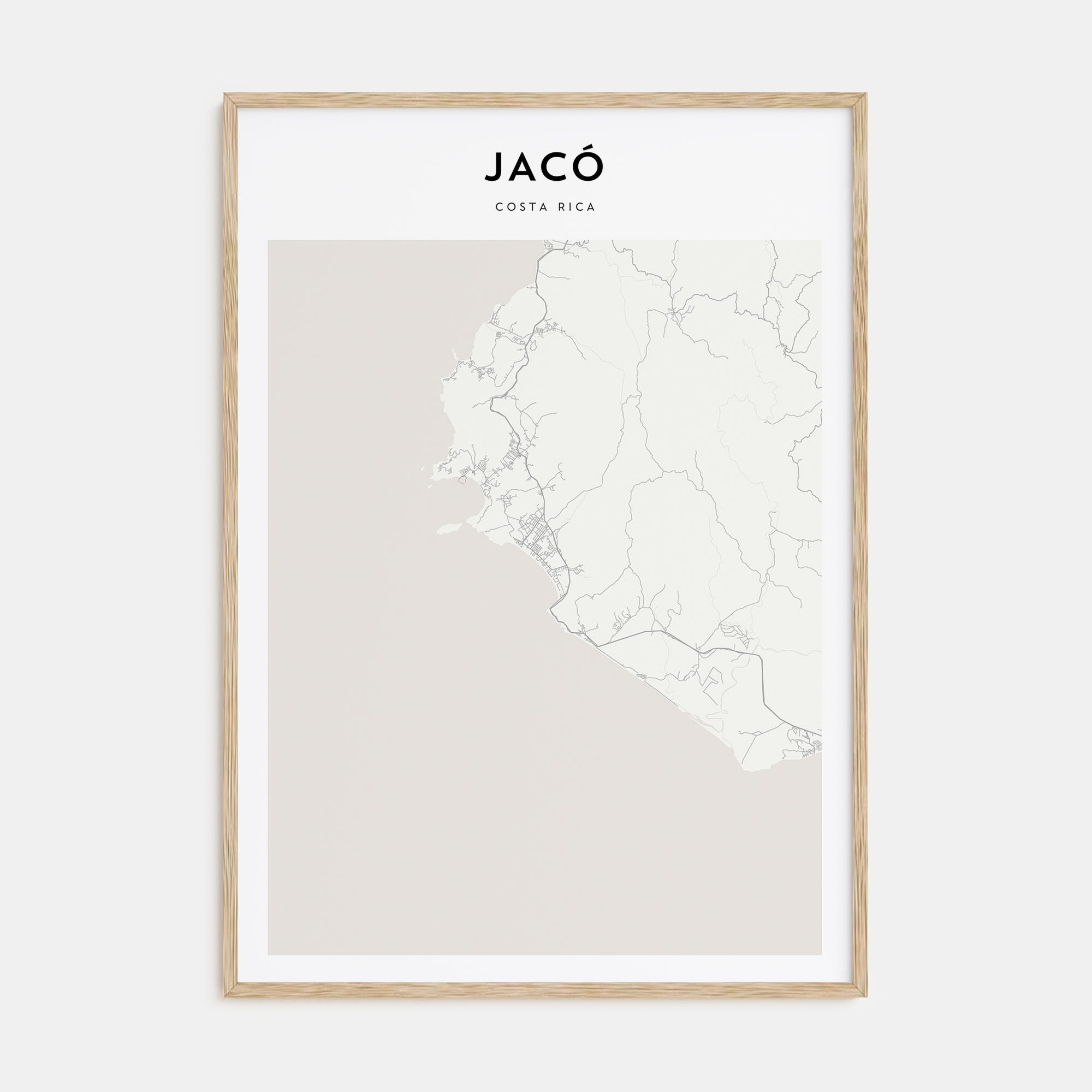 Jacó Map Portrait Poster