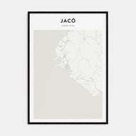 Jacó Map Portrait Poster