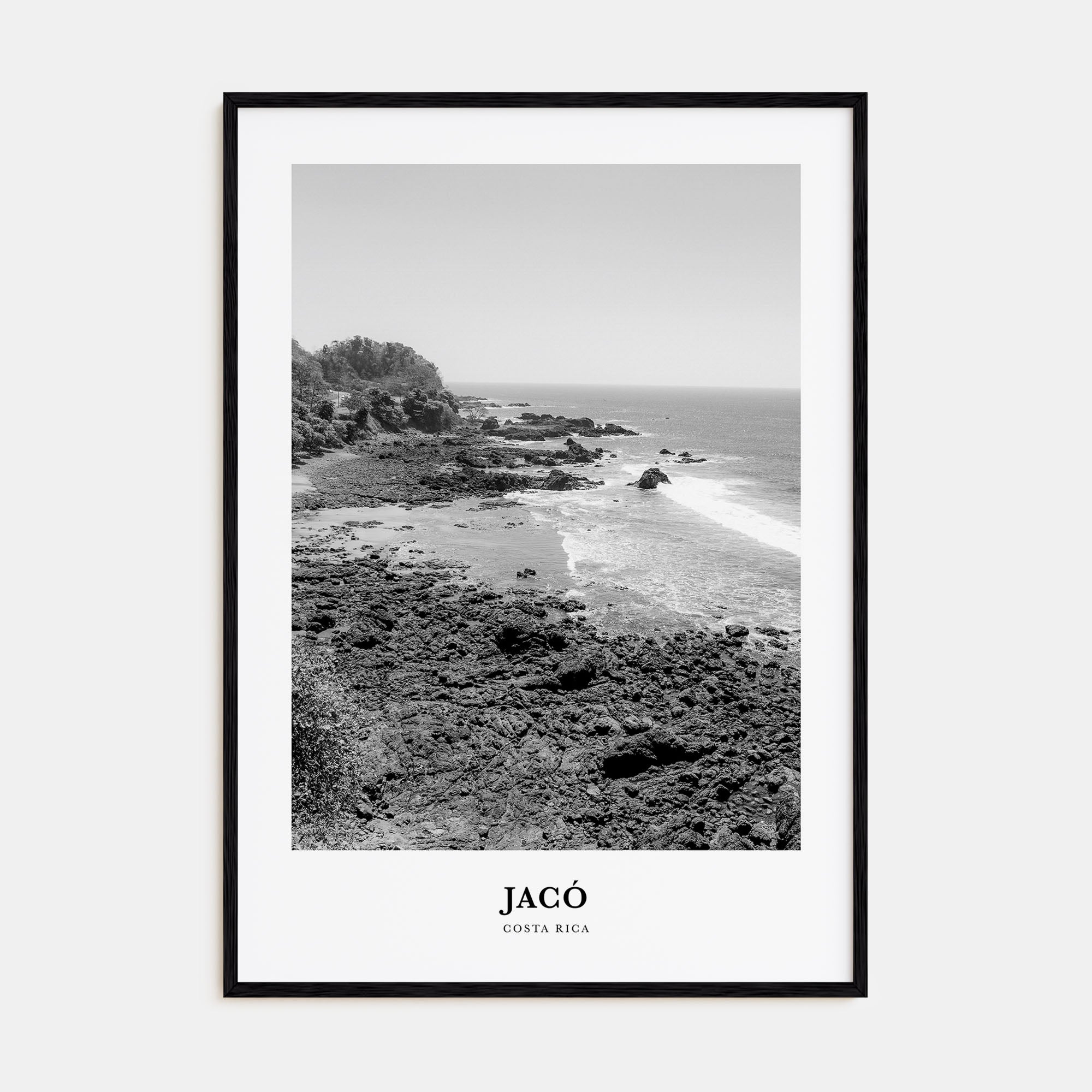Jacó Portrait B&W Poster