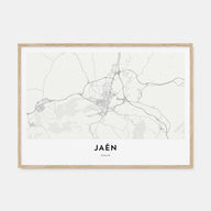 Jaen Map Landscape Poster