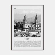 Jaen Travel B&W Poster