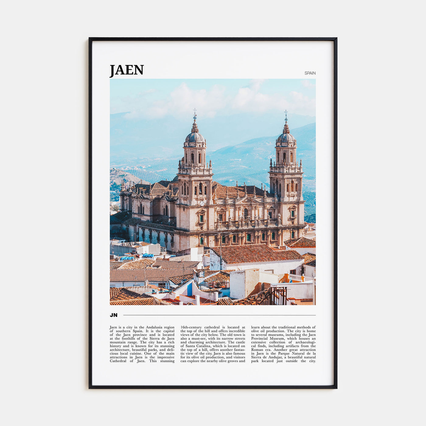 Jaen Travel Color Poster