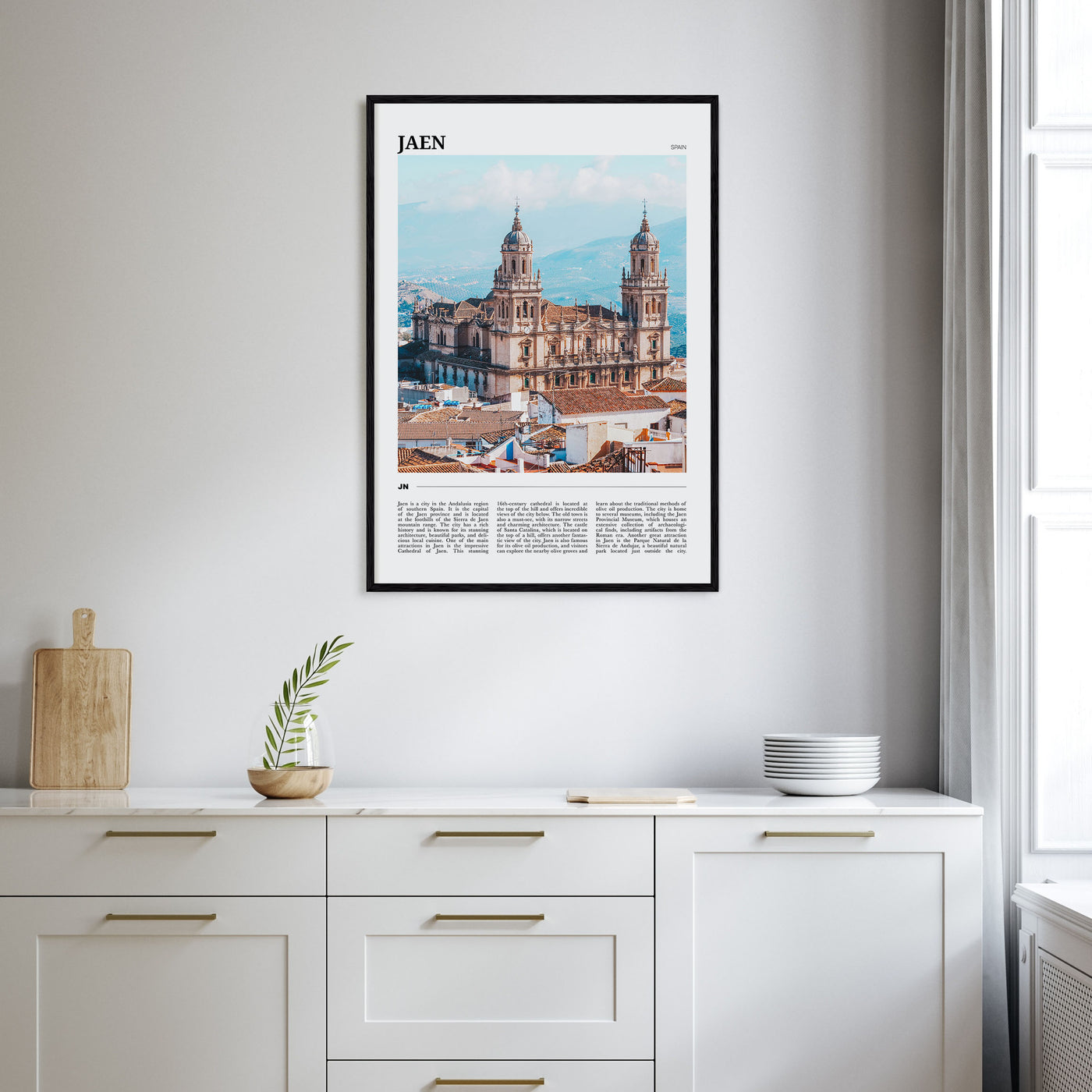 Jaen Travel Color Poster