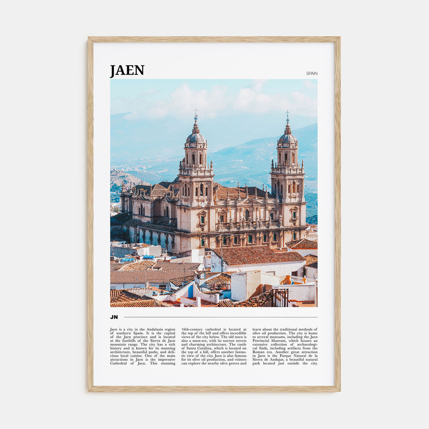 Jaen Travel Color Poster