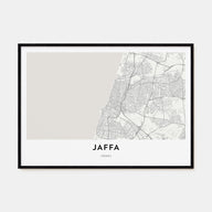 Jaffa Map Landscape Poster