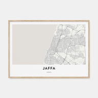 Jaffa Map Landscape Poster