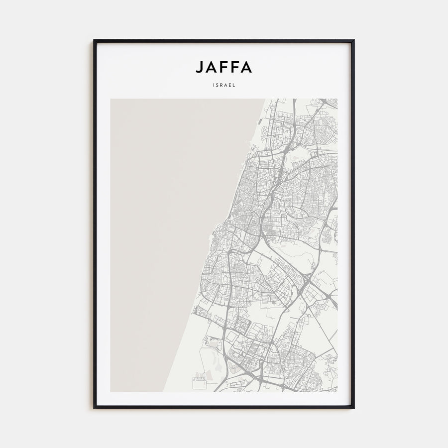 Jaffa Map Portrait Poster