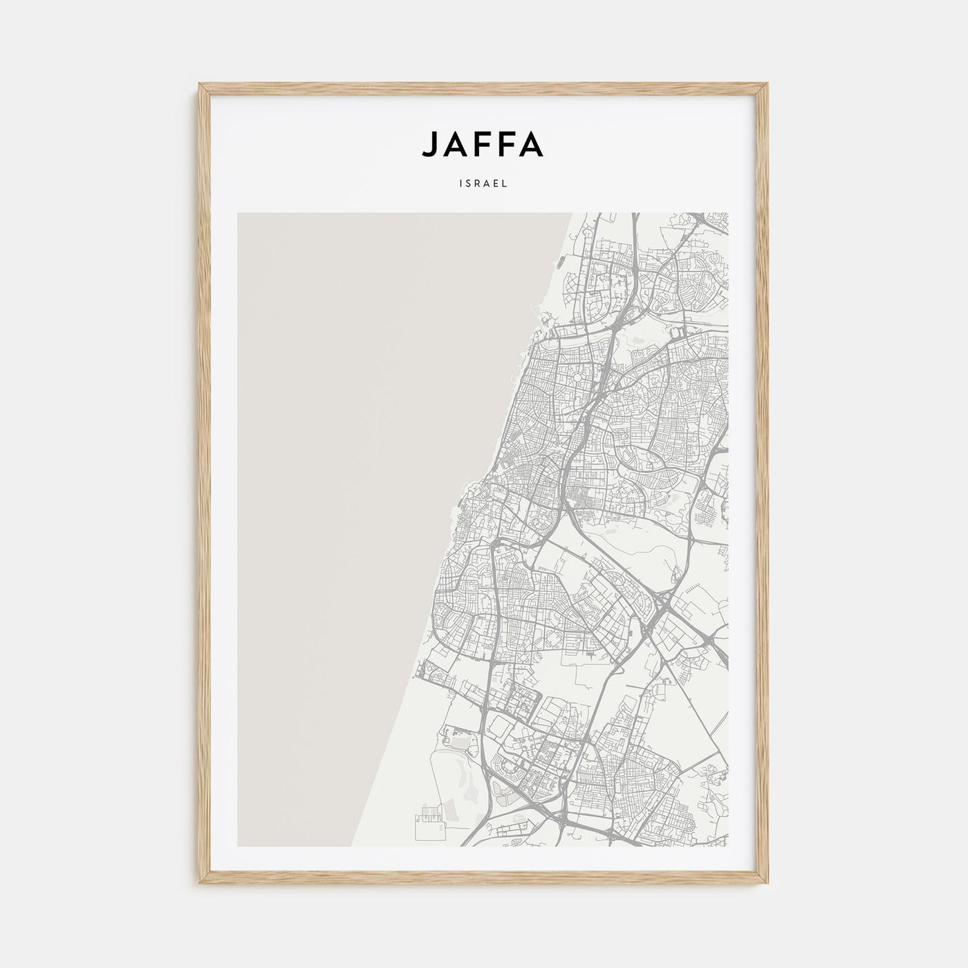 Jaffa Map Portrait Poster