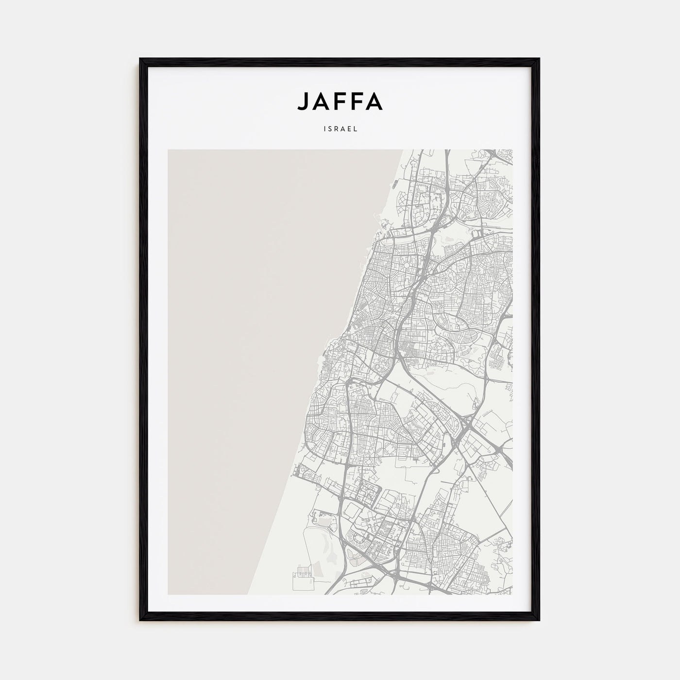 Jaffa Map Portrait Poster