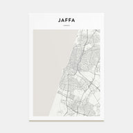 Jaffa Map Portrait Poster