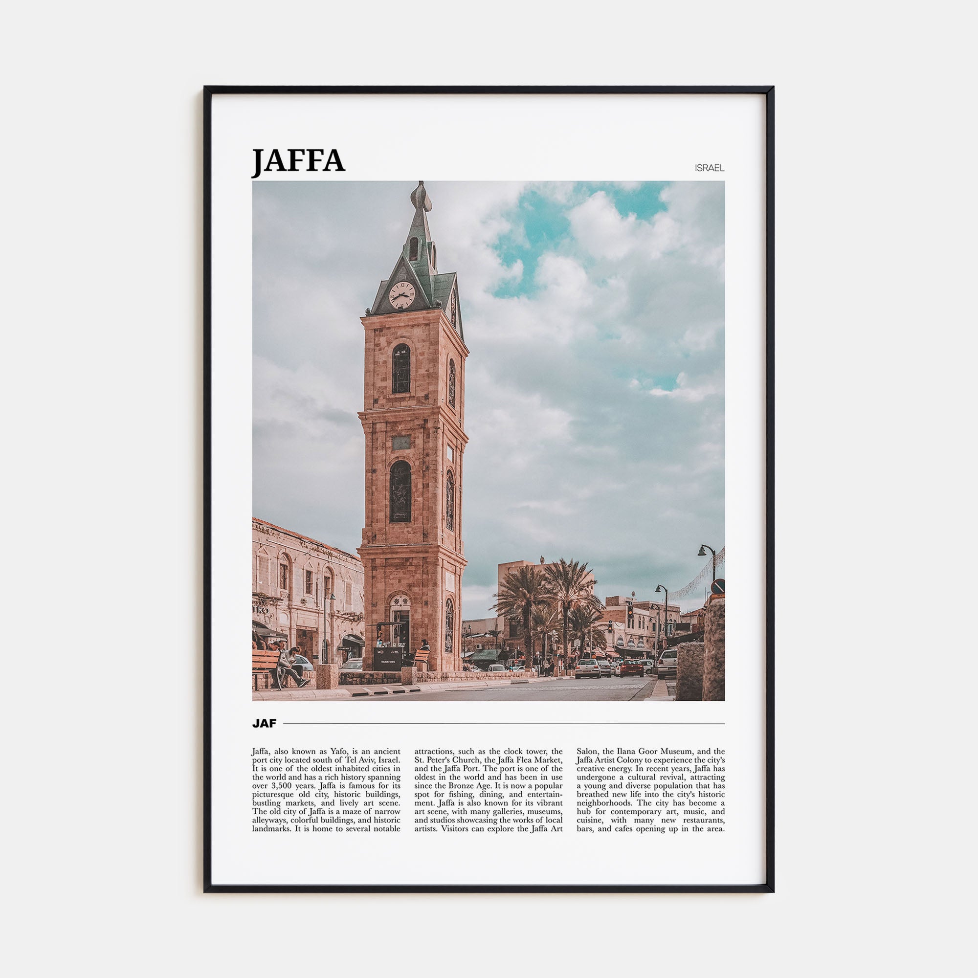 Jaffa Travel Color Poster