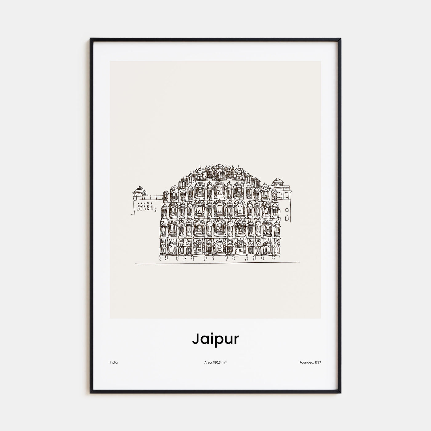 Jaipur Drawn Poster