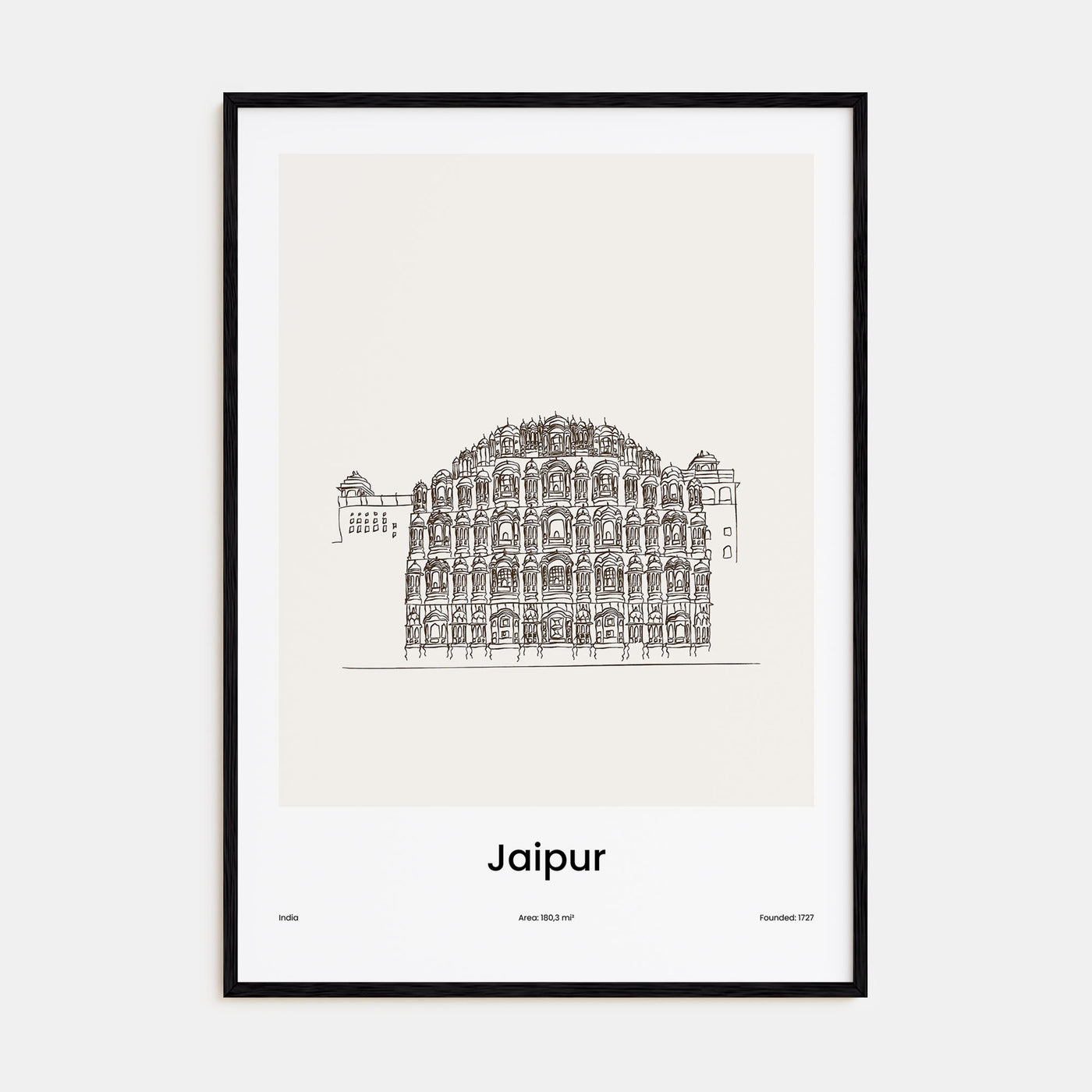 Jaipur Drawn Poster