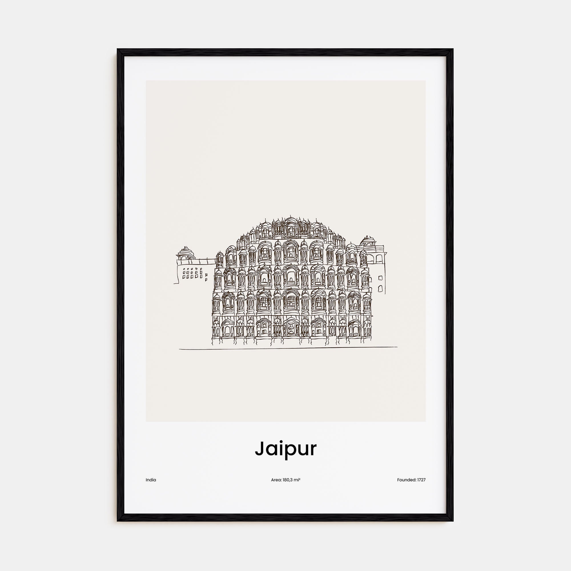 Jaipur Drawn Poster