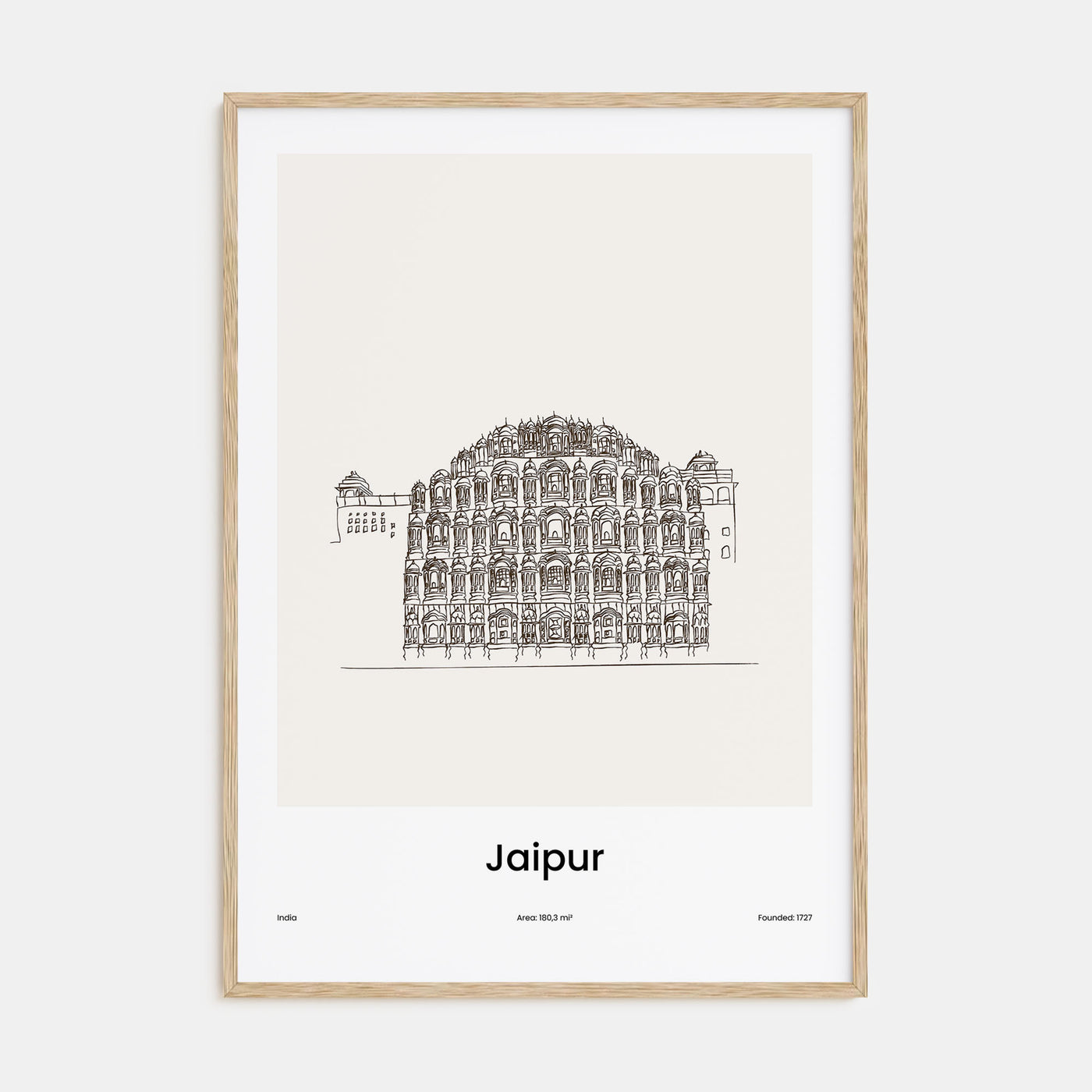 Jaipur Drawn Poster