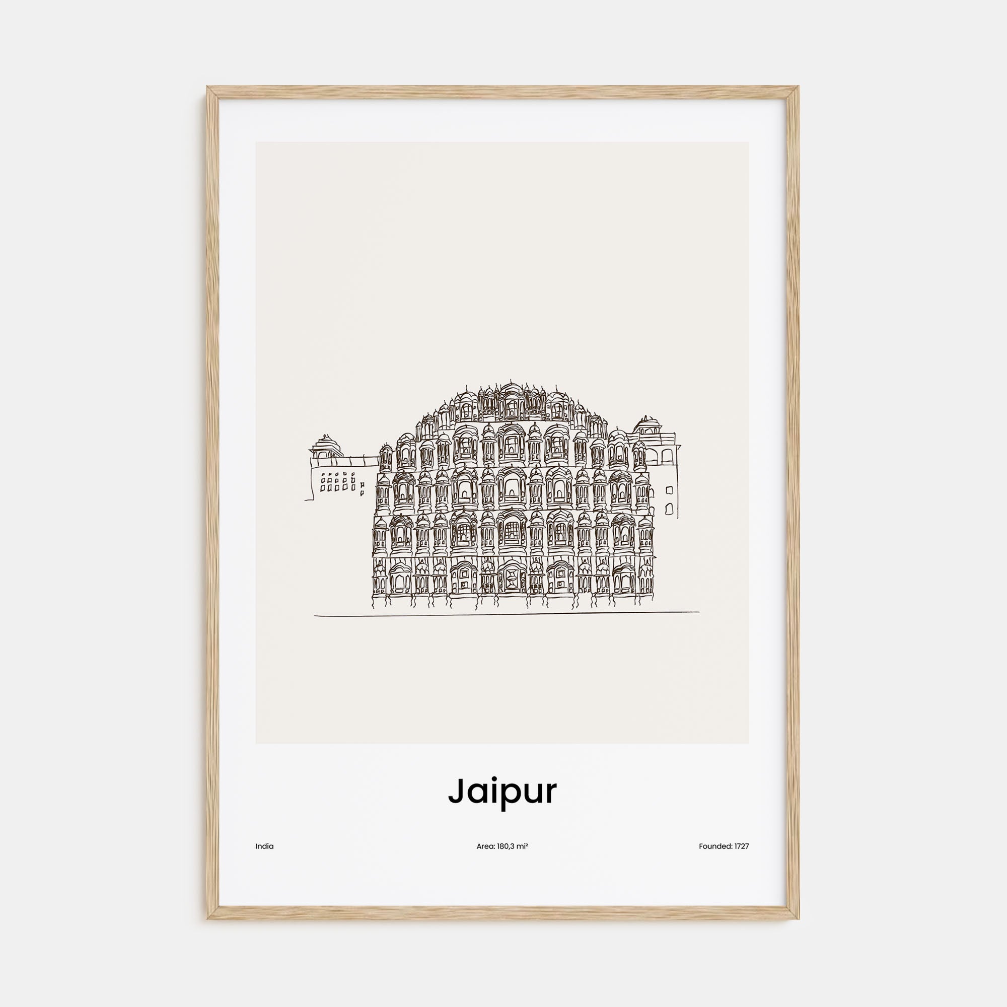 Jaipur Drawn Poster
