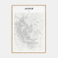 Jaipur Map Portrait Poster