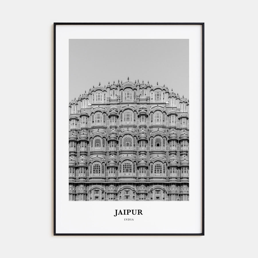 Jaipur Portrait B&W Poster