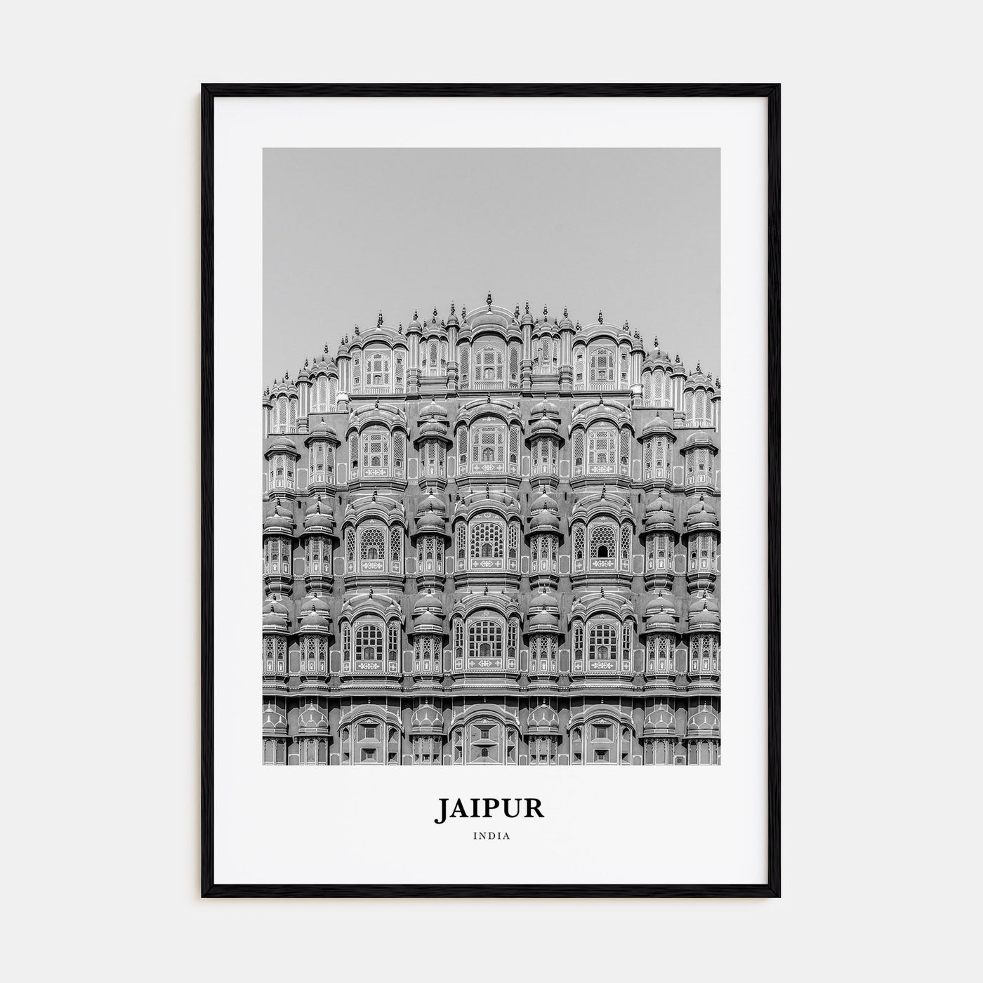 Jaipur Portrait B&W Poster