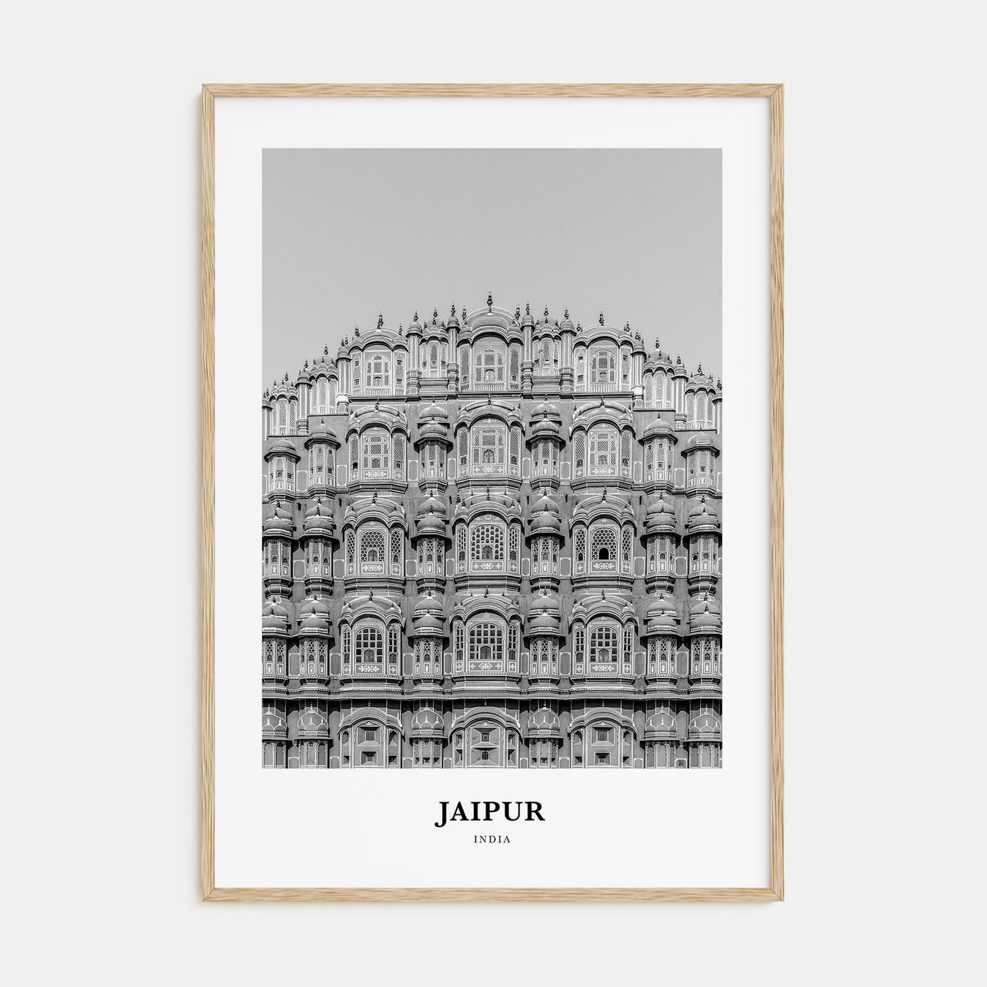 Jaipur Portrait B&W Poster