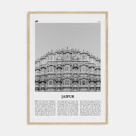 Jaipur Travel B&W Poster