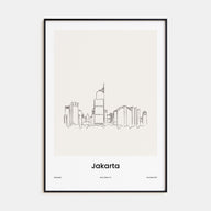 Jakarta Drawn Poster