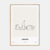 Jakarta Drawn Poster