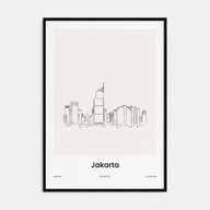 Jakarta Drawn Poster