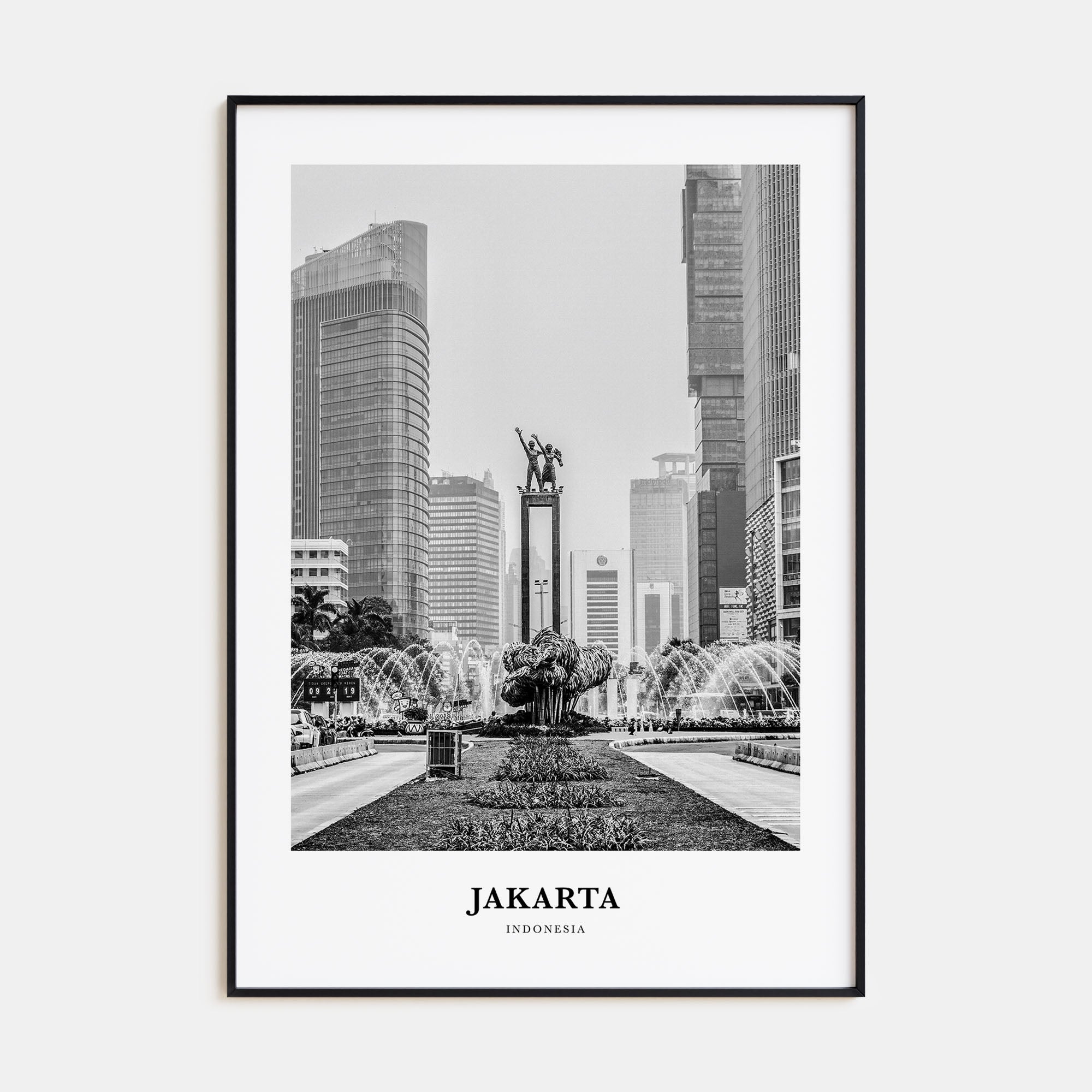 Jakarta Portrait B&W No 2 Poster