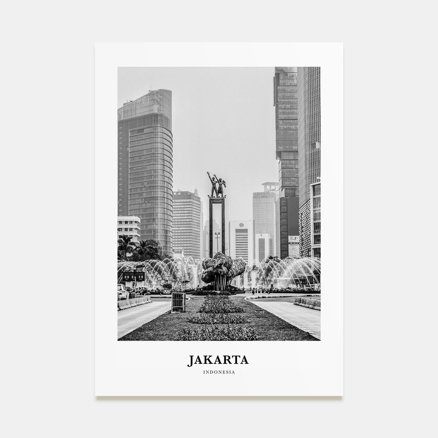Jakarta Portrait B&W No 2 Poster