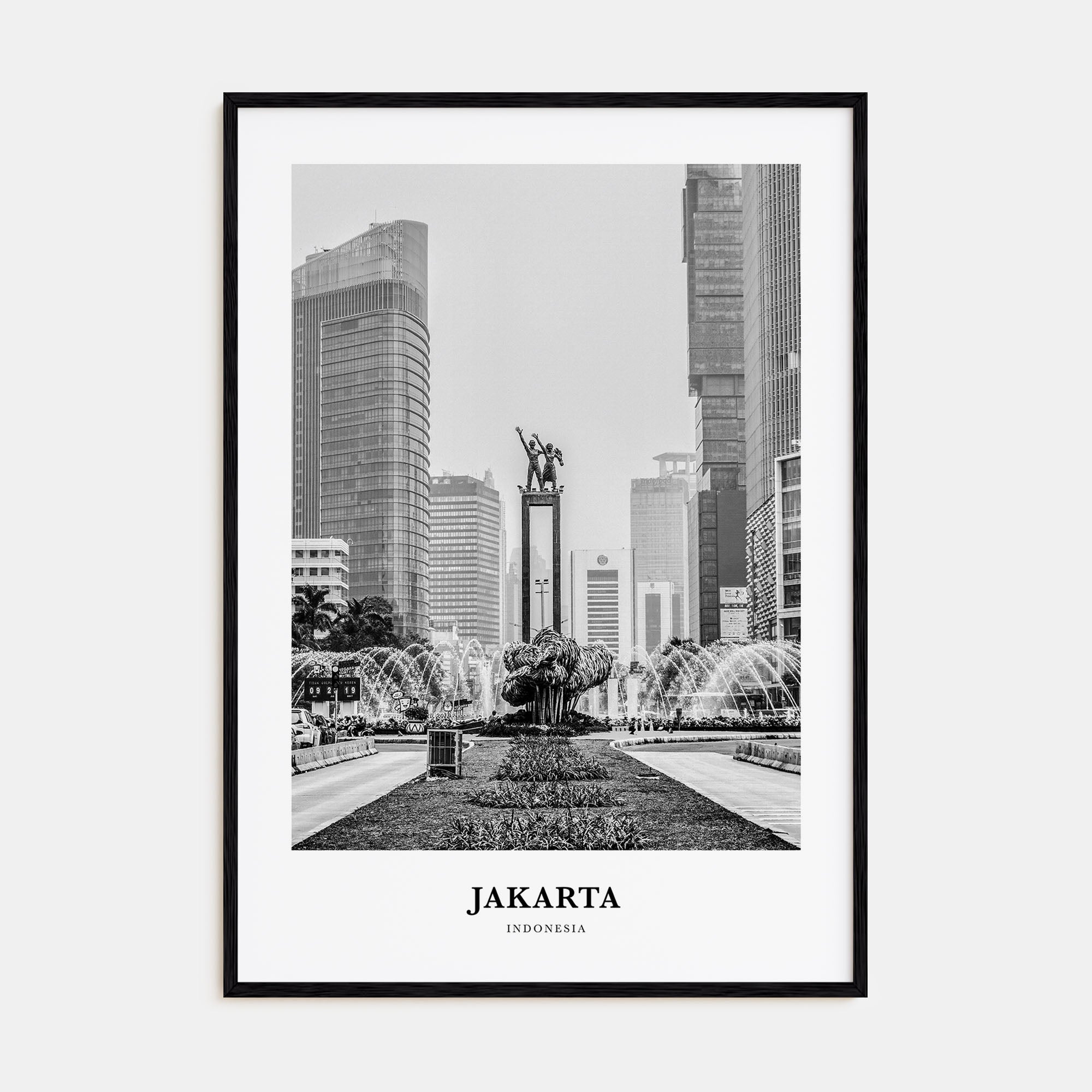 Jakarta Portrait B&W No 2 Poster