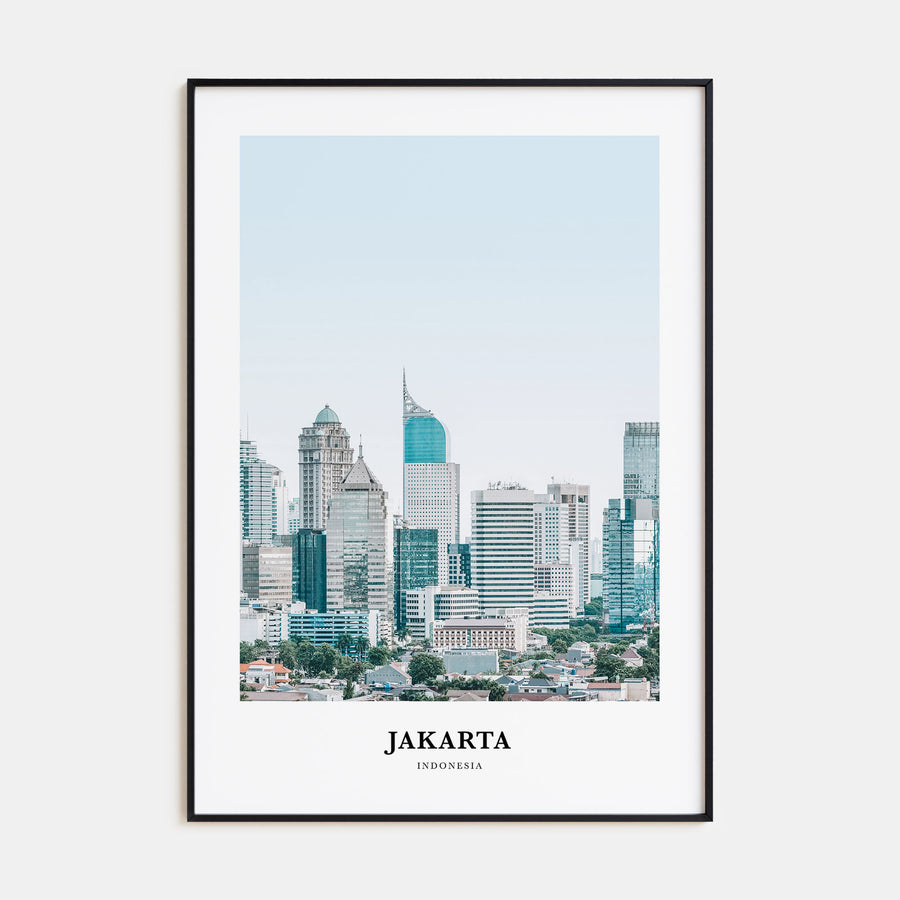 Jakarta Portrait Color Poster