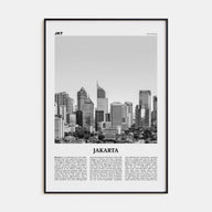 Jakarta Travel B&W No 2 Poster