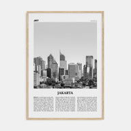Jakarta Travel B&W No 2 Poster