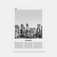 Jakarta Travel B&W No 2 Poster
