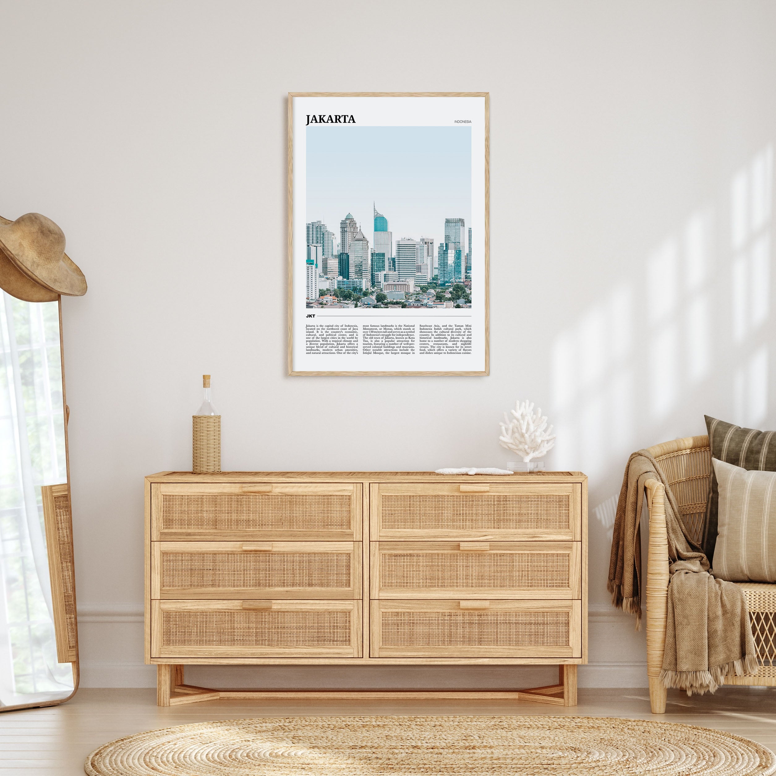 Jakarta Travel Color Poster