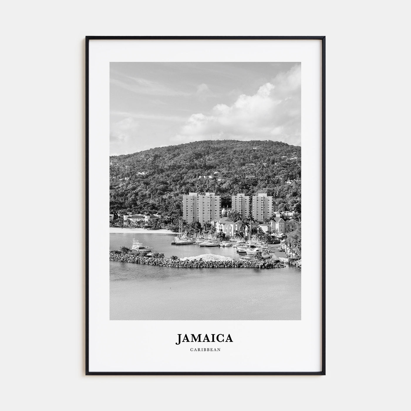 Jamaica Portrait B&W No 1 Poster